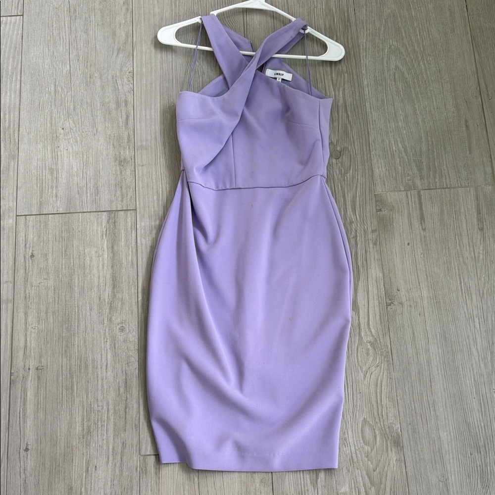 Likely Lilac One-Shoulder Sheath Dress